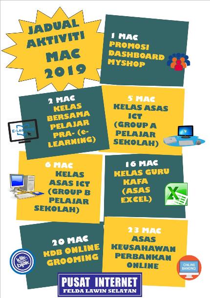 Jadual Mac 2019