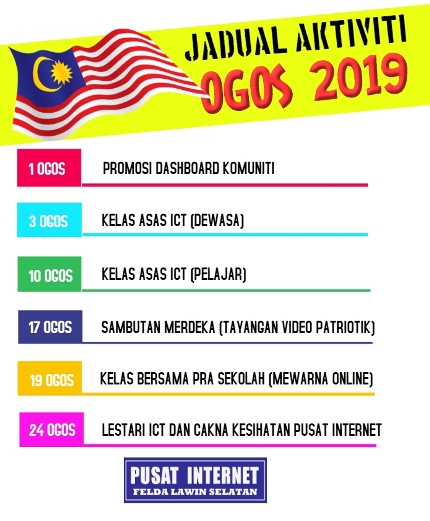 Jadual Ogos 2019