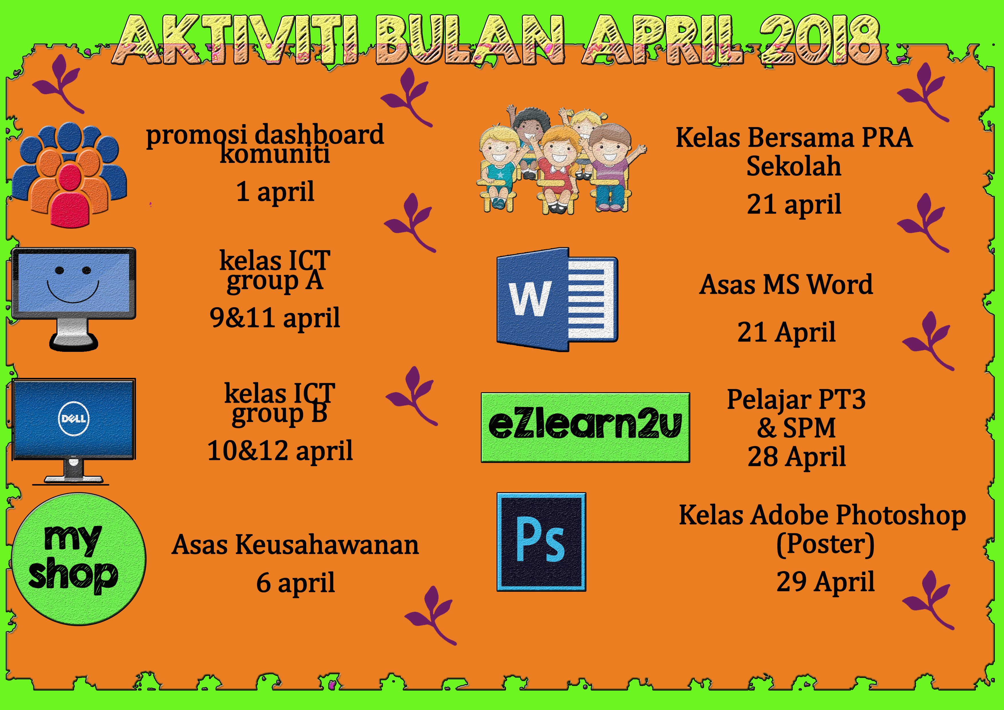 jadual bulan 4